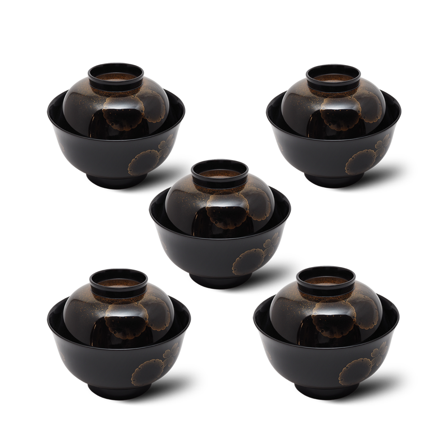 輪島塗 濱田屋謹製 吸物椀五客揃 輪島塗 濱田屋謹製 吸物椀五客揃