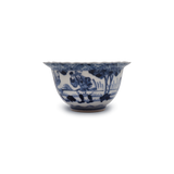 初代矢口永寿　青花磁麒麟見込猪口　10客揃　共箱