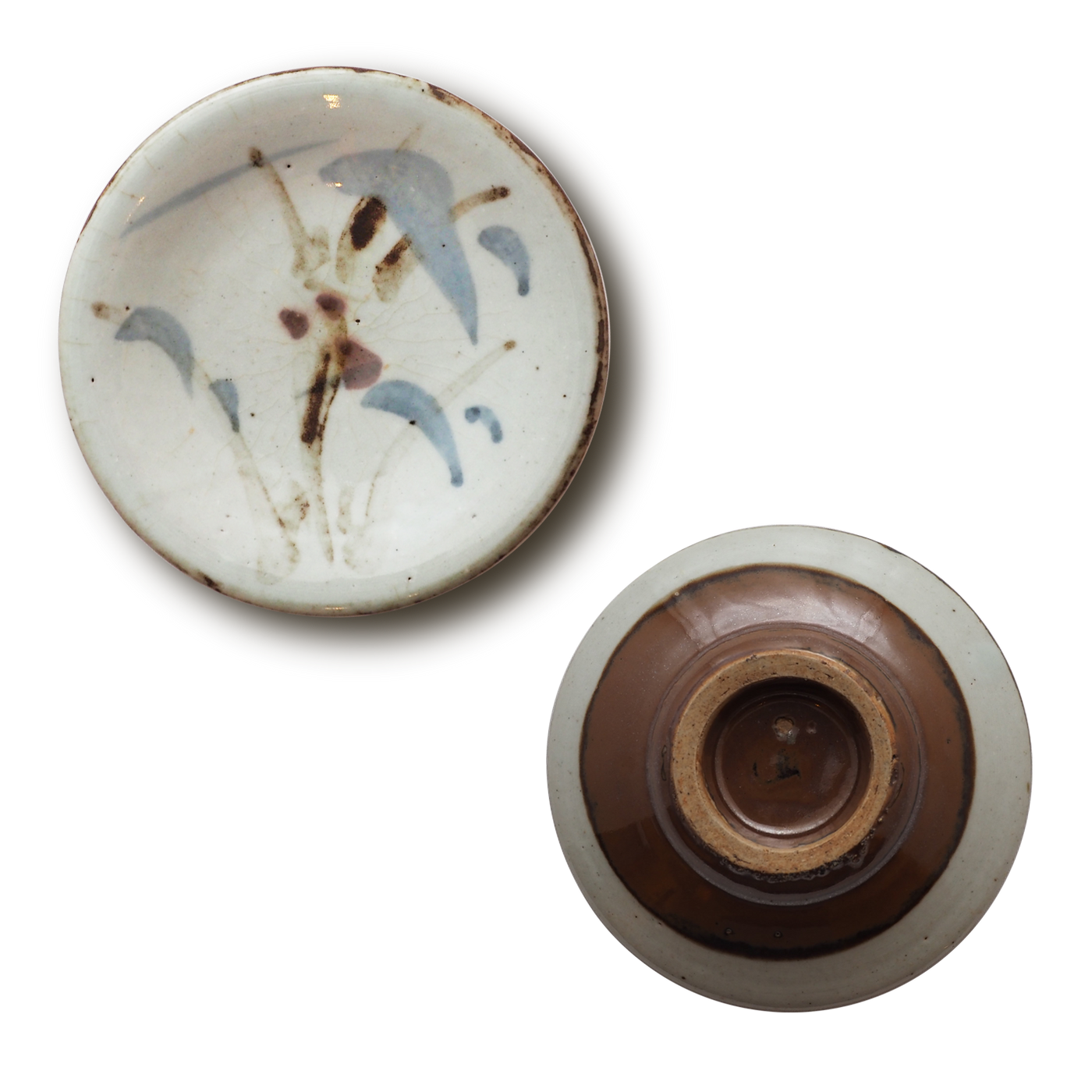 河井寛次郎 棟方志功箱 草花紋磁皿 6客揃 – Gallery Nisui