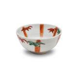 4代須田菁華   赤絵竹図小鉢