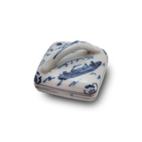 4代須田菁華  染付手付香合