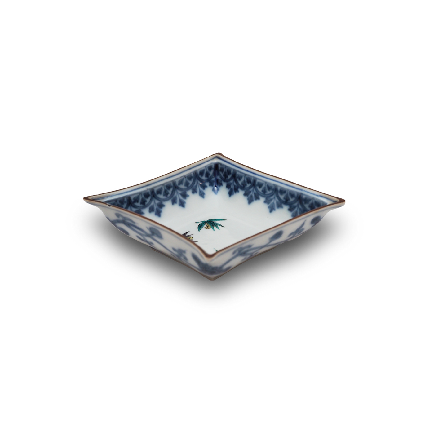 初代矢口永寿 九谷菱形向付 – Gallery Nisui 初代矢口永寿 九谷菱形向付 – Gallery Nisui