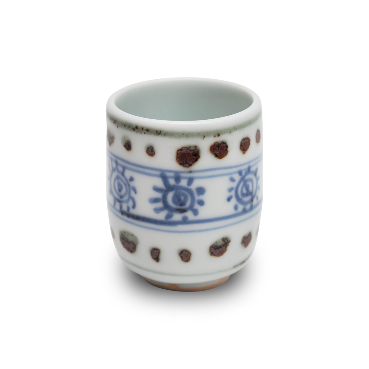 須田菁華　模　染付祥瑞のぞき猪口　箱なし 須田菁華 模 染付祥瑞のぞき猪口 箱なし 須田菁華 模 染付祥瑞のぞき