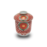 4代須田菁華 赤玉紋蓋付筒向付