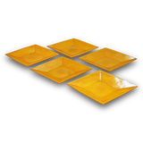 永楽妙全 黄交趾菓子皿 5客揃 共箱
