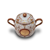 叶松谷 赤絵瓔珞文 シュガーポット