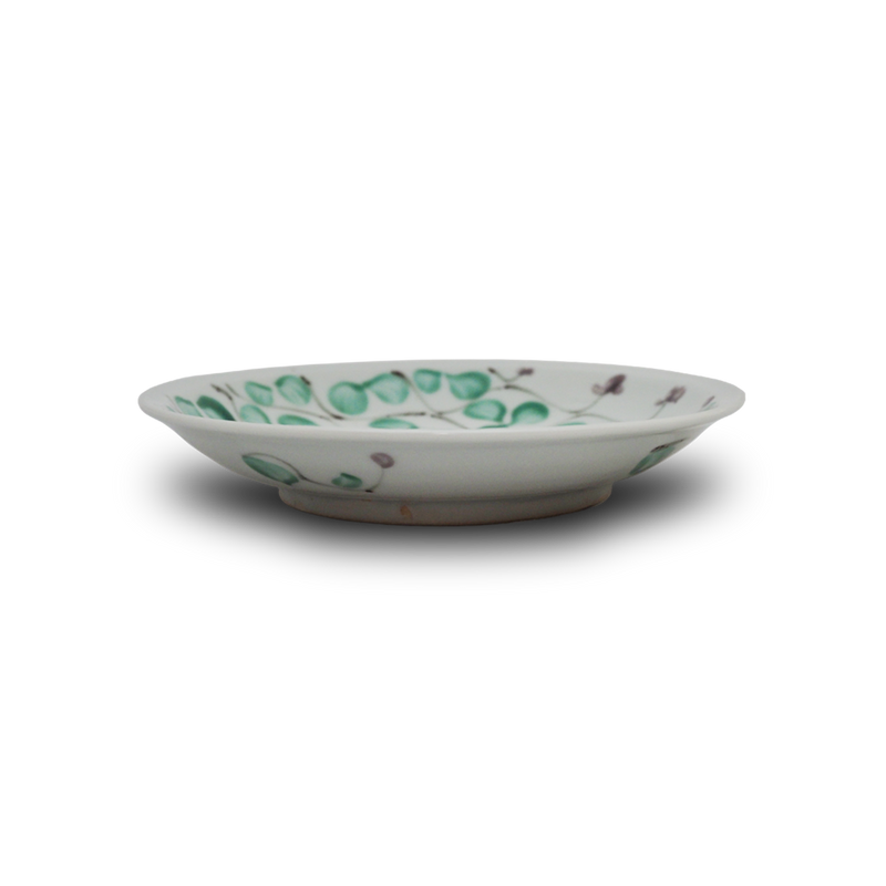 須田菁華 色絵クローバー文皿