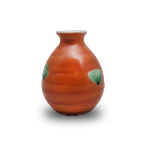 4代須田菁華    赤絵徳利