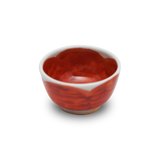 4代須田菁華 　赤絵椿猪口
