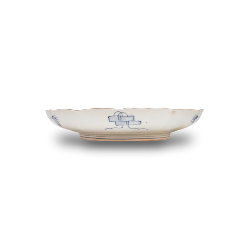 幕末明治 古伊万里色絵七寸皿
