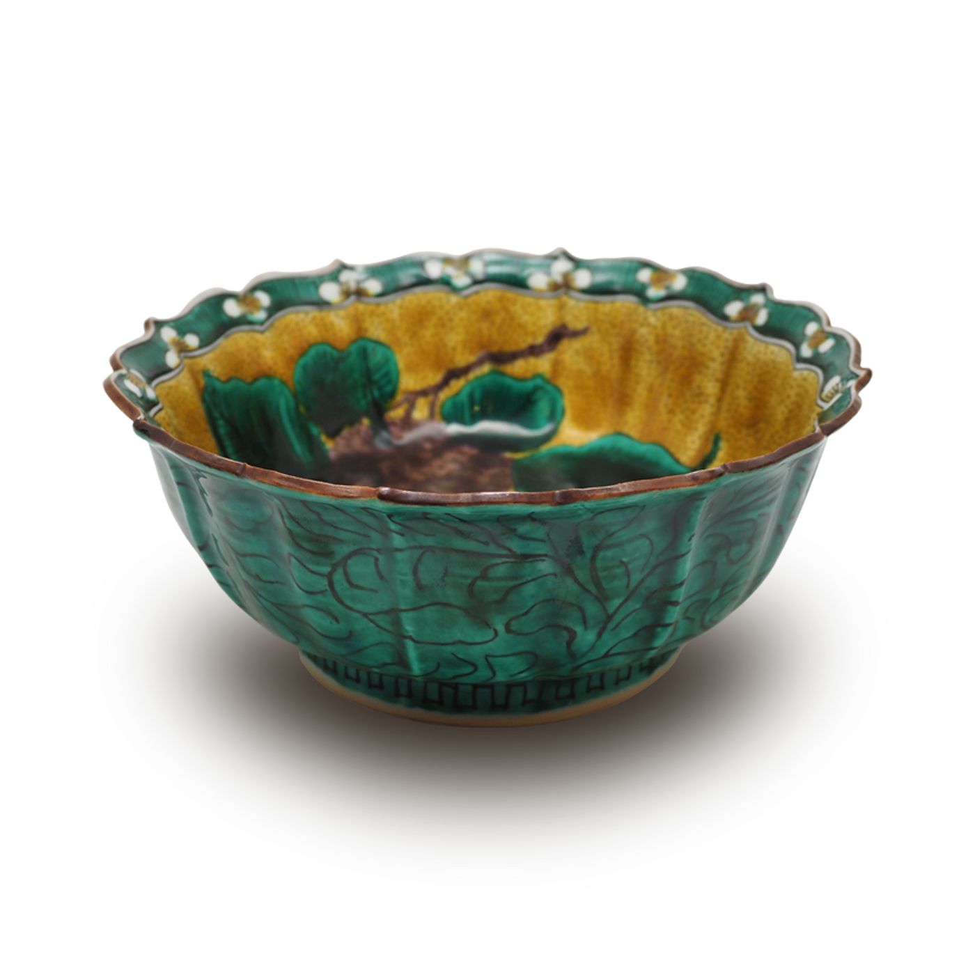 4代須田菁華 古九谷写輪花鉢 – Gallery Nisui