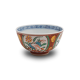 4代須田菁華 古赤絵蓮鷺文茶碗