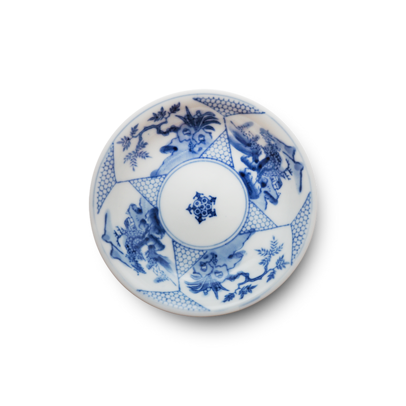 江戸後期 染付印判手皿