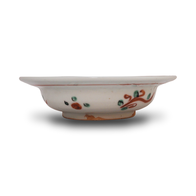 須田菁華 呉須赤絵花鳥文平鉢