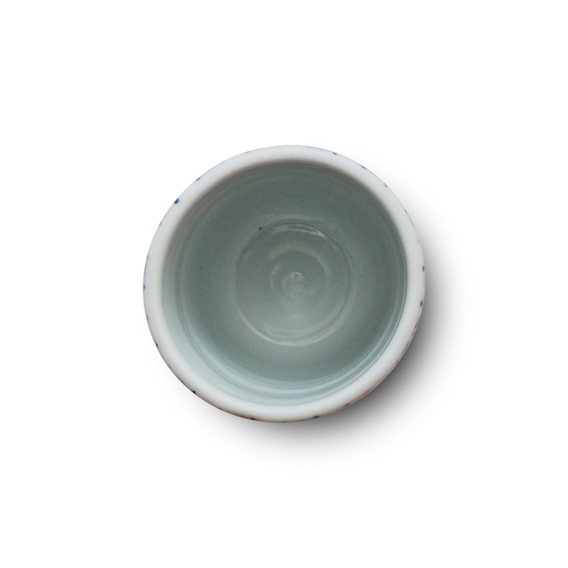 4代須田菁華 色絵線文湯呑