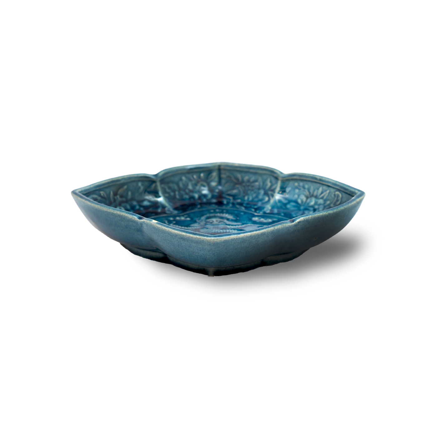 珉平焼菱形皿 (青・大) – Gallery Nisui 珉平焼菱形皿 (青・大) – Gallery Nisui