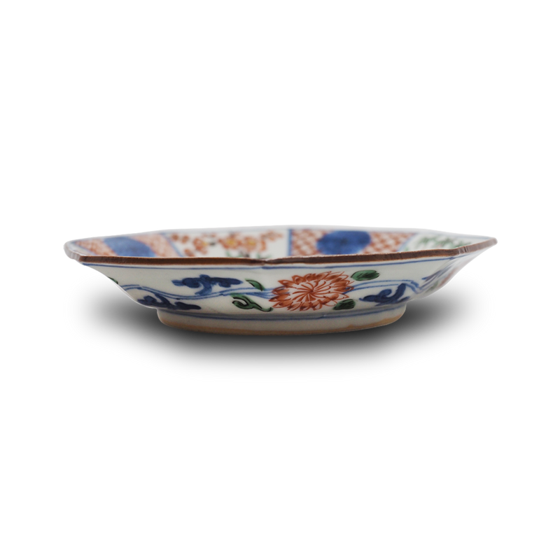4代須田菁華 色絵祥瑞松竹梅皿