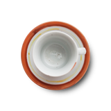4代須田菁華  赤絵コーヒーカップ & ソーサー