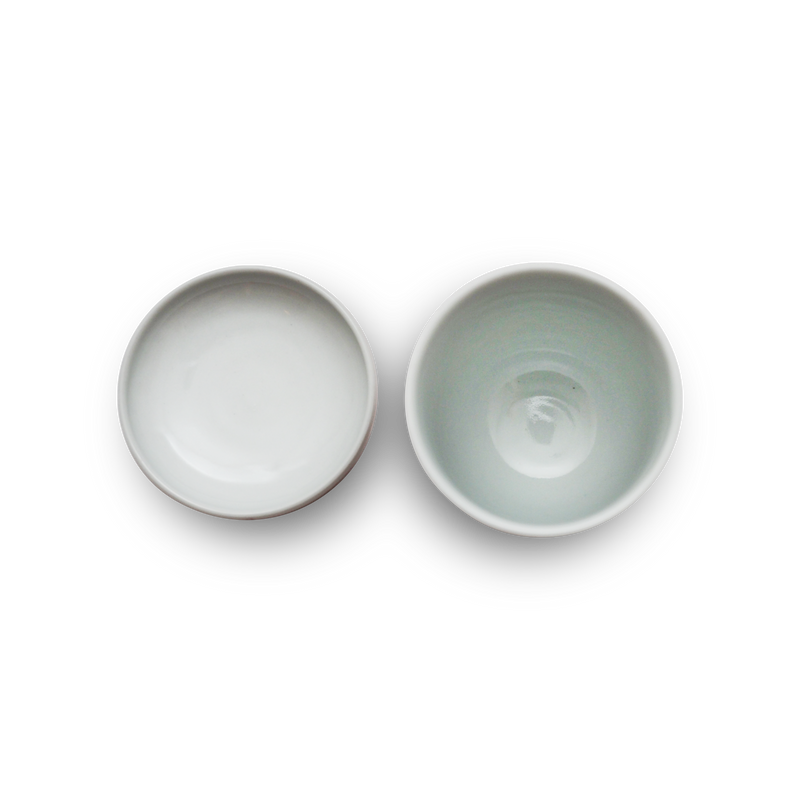 4代須田菁華 赤玉紋蓋付筒向付