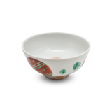 4代須田菁華   赤絵丸紋小鉢