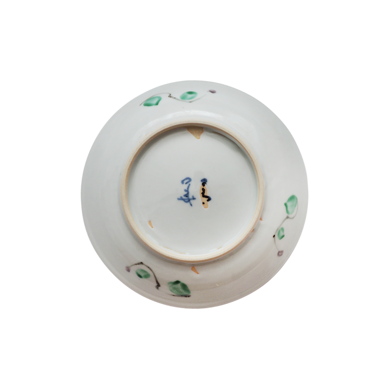 須田菁華 色絵クローバー文皿