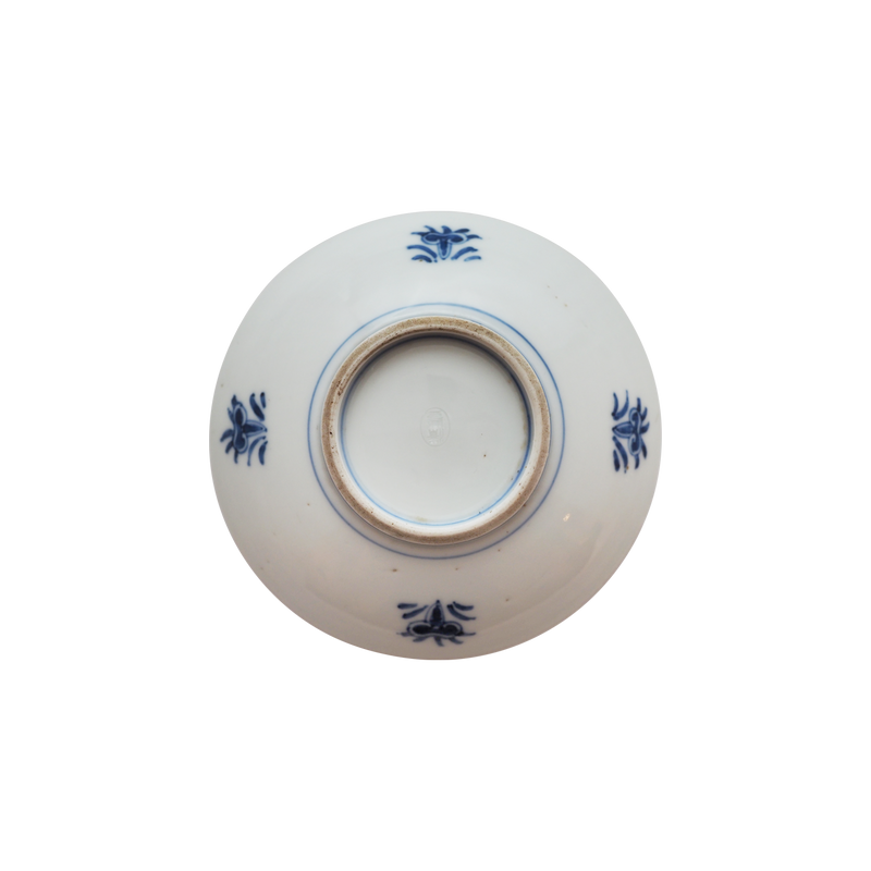 平安清豊 染付鳳凰文小皿