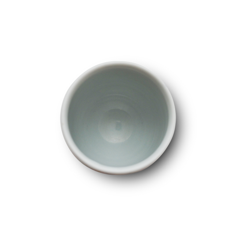4代須田菁華 染付色絵網魚文湯呑