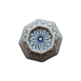 明治大正 染付網文八角小鉢