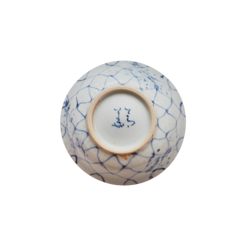 4代須田菁華 色絵染付網魚文鉢 – Gallery Nisui 4代須田菁華 色絵染付網魚文鉢 – Gallery Nisui