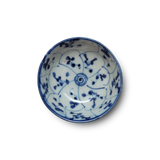 明治大正 染付草花小鉢