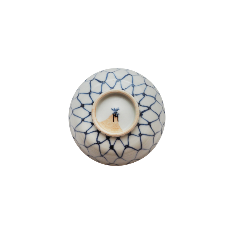4代須田菁華  天啓赤絵網文小鉢