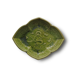 珉平焼菱形皿 (緑・大) – Gallery Nisui 珉平焼菱形皿 (緑・大) – Gallery Nisui