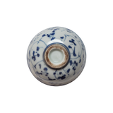 明治大正 染付草花小鉢