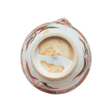 4代須田菁華   赤絵赤玉花文片口鉢