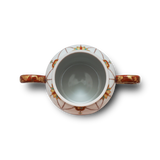 叶松谷 赤絵瓔珞文 シュガーポット