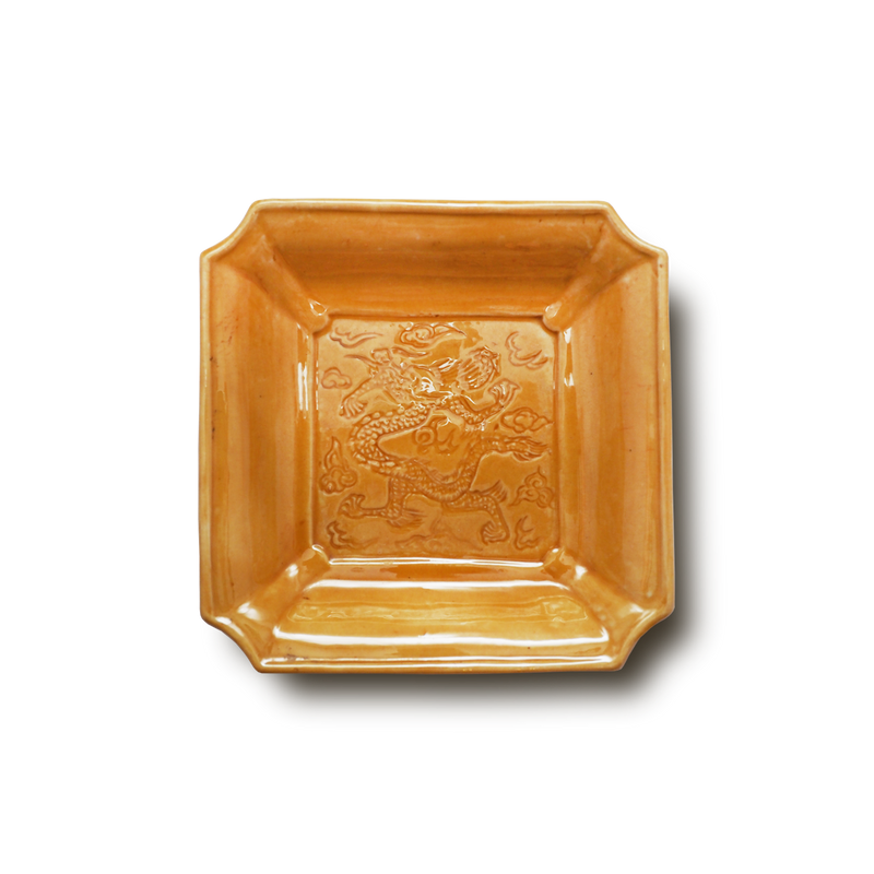 珉平焼隅切皿 (黄・大) – Gallery Nisui 珉平焼隅切皿 (黄・大) – Gallery Nisui