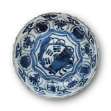新渡 染付芙蓉手大皿