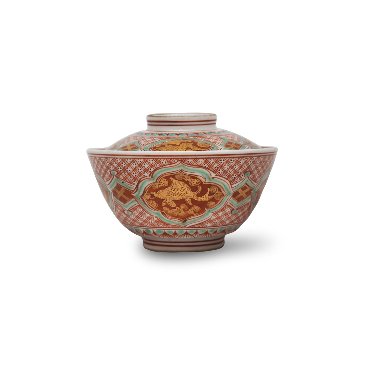 永楽和全 (12代永楽善五郎) 金襴手蓋茶碗 – Gallery Nisui