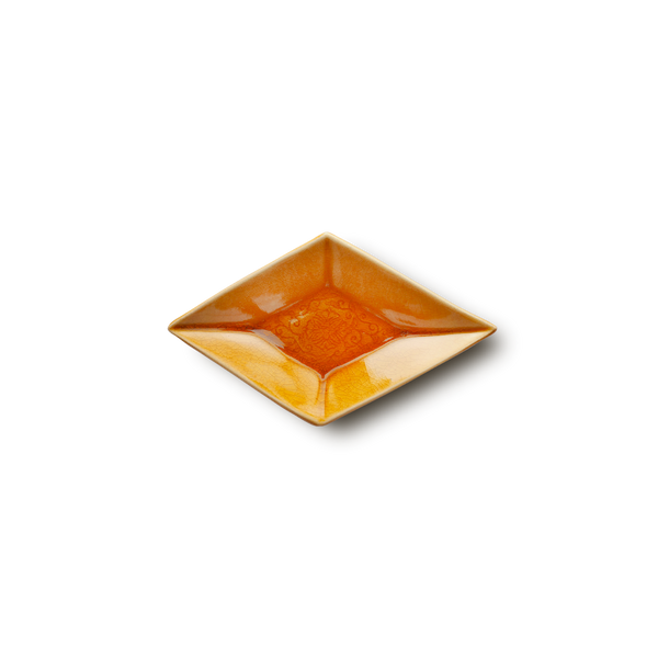 珉平焼菱形皿 (黄・小) – Gallery Nisui