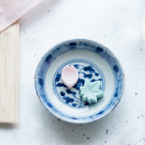 江戸後期 染付高台小皿