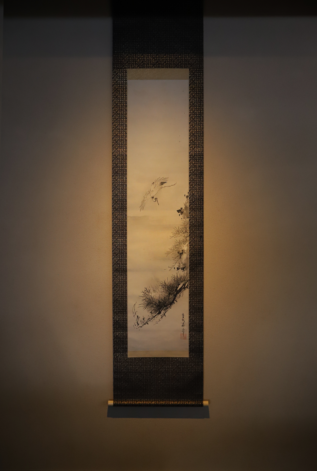 掛軸　風景画　作者不明　長期保管品　管理№Z50117 掛軸 風景画 作者不明 長期保管品 管理№Z50117 掛軸 風景画 作者不明