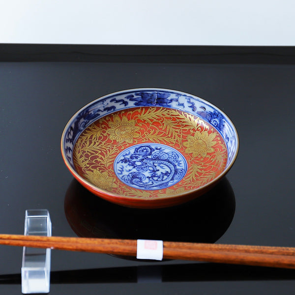 永楽和全 金襴手龍文小皿 – Gallery Nisui