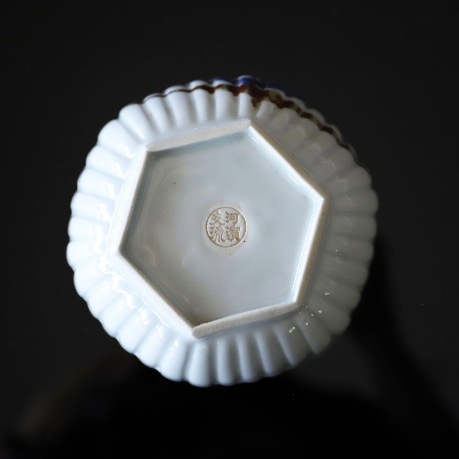 永楽善五郎 六角菊形葦図向付 – Gallery Nisui