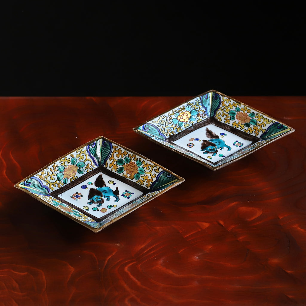 明治 古九谷菱形中皿 – Gallery Nisui