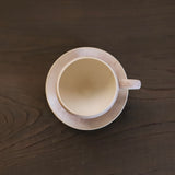 【Kasho × Nisui】コーヒーカップ&ソーサー / 薄桃 - usumomo -