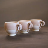 【Kasho × Nisui】コーヒーカップ&ソーサー / 薄桃 - usumomo -
