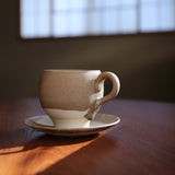 【Kasho × Nisui】コーヒーカップ&ソーサー / 濃茶 - coicha -