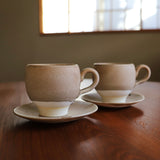 【Kasho × Nisui】コーヒーカップ&ソーサー / 濃茶 - coicha -