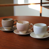 【Kasho × Nisui】コーヒーカップ&ソーサー / 薄桃 - usumomo -