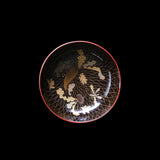 七々草模様本金蒔絵木皿